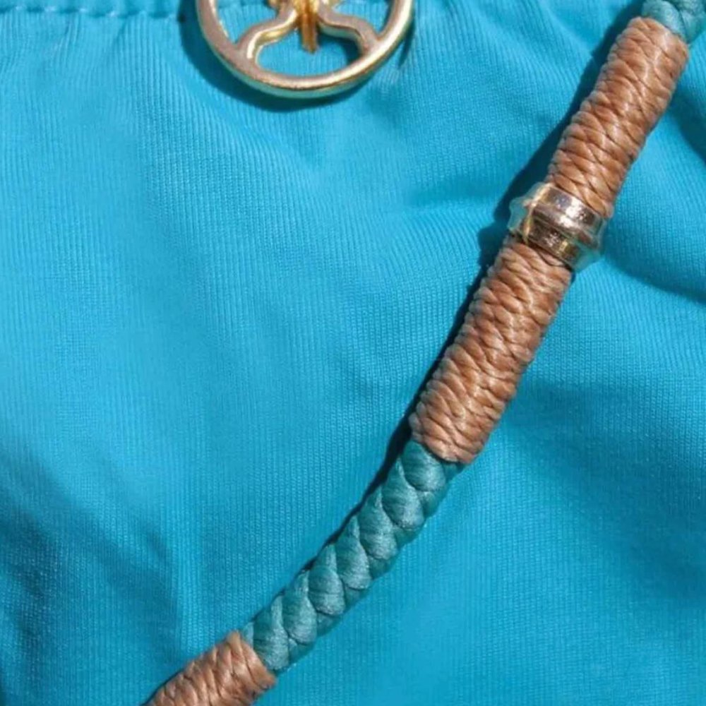 ViX Swimwear Laura Detail Bikini Bottom Light Blue Size Large Style# 113-407-051 - Picture 5 of 9